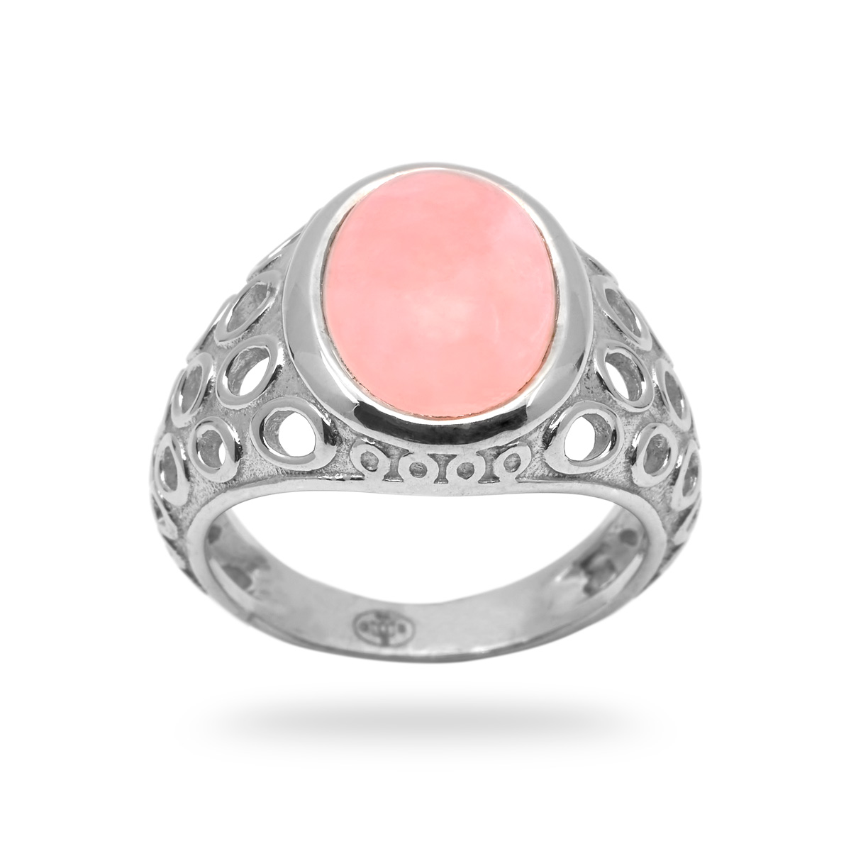 Bague quartz rose argent Citta